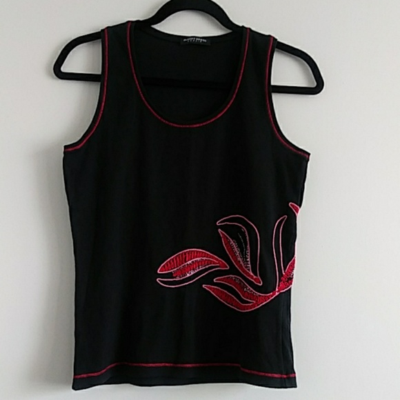 Blacky Dress Tank Top Junior's Size L  Black - Picture 1 of 7